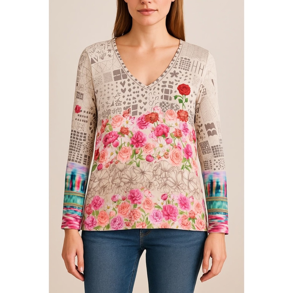 Johnny Was Mystery Print Shirt